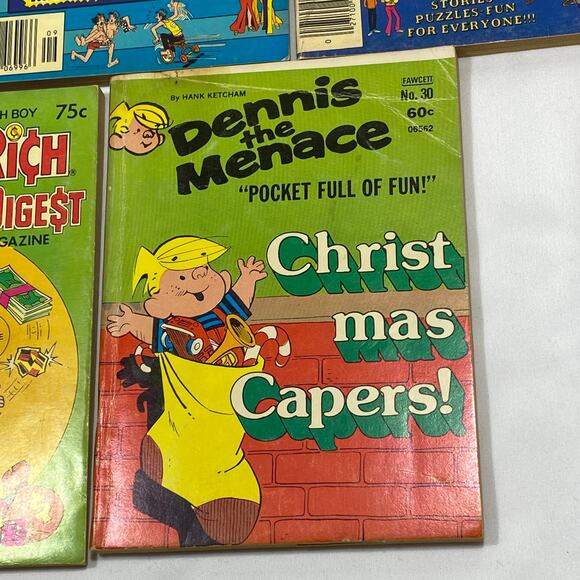 Vintage Comic Book Lot of 5 Archie JugHead Richie Rich Dennis Menace Paperback - Picture 5 of 8